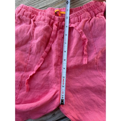 Villagallo 100% Linen Made in Spain Pink Trouser Pant Women's Sz 36 (U.S 4) - Picture 4 of 8