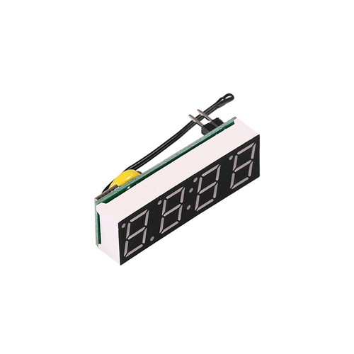 Mini Reloj Digital Coche Voltímetro Termómetro Pantalla LED 3 en 1 Temporizador Digital, - Imagen 8 de 13
