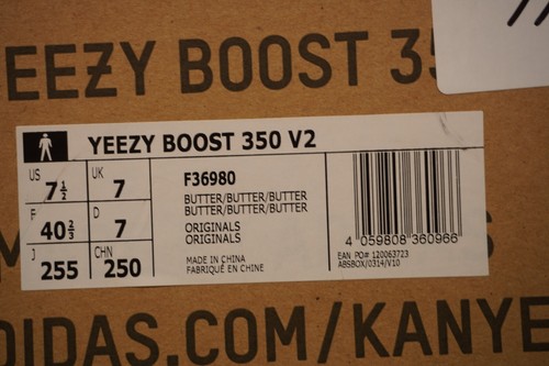 adidas Yeezy Boost 350 V2 - 'Butter' (Size 7.5) *Brand New in Box* F36980 - Picture 13 of 16