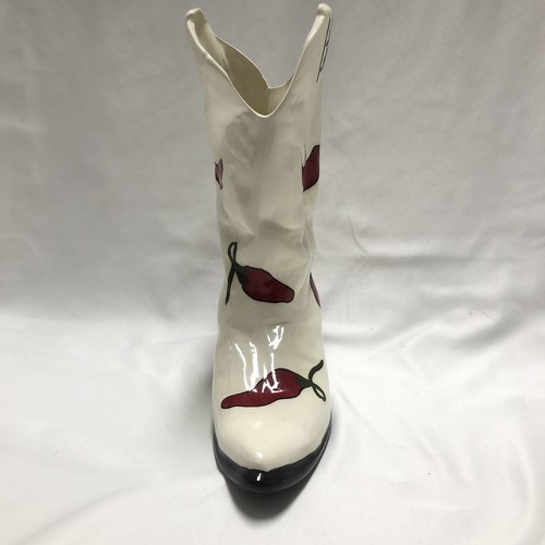 Storyteller Arts Handpainted Chili Pepper Boot Decorative Rare Piece - 第 2/7 張圖片