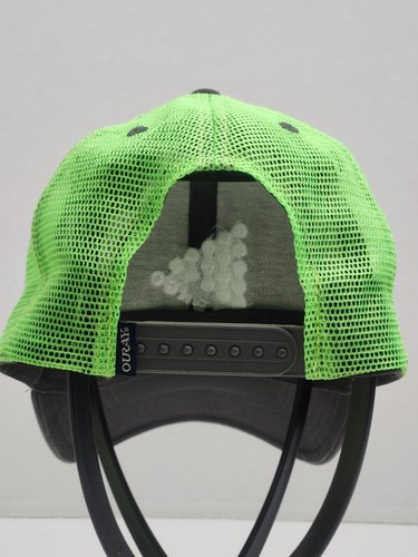 Ouray Intengo Logo Trucker Hat Snapback Mesh Neon Green Cap - Picture 4 of 7