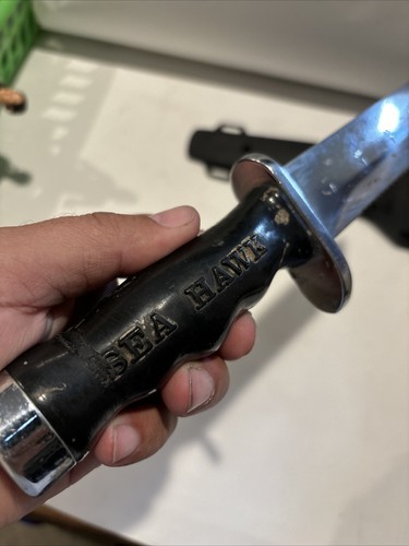 VTG Sea Hawk US Divers Stainless Scuba Dive Knife 12.75" + Sheath Made in USA - Picture 6 of 8