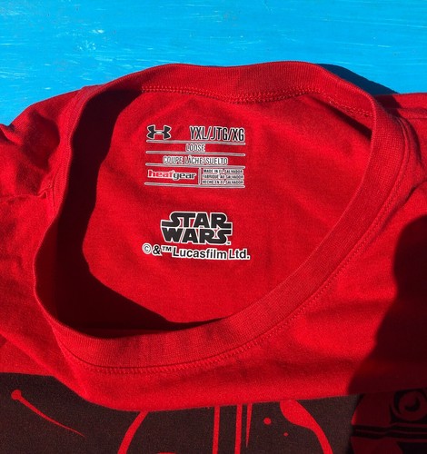 Star Wars Under Armour Boys Size Youth XL T-Shirt Darth Vader /Squad Leader. - Picture 6 of 14