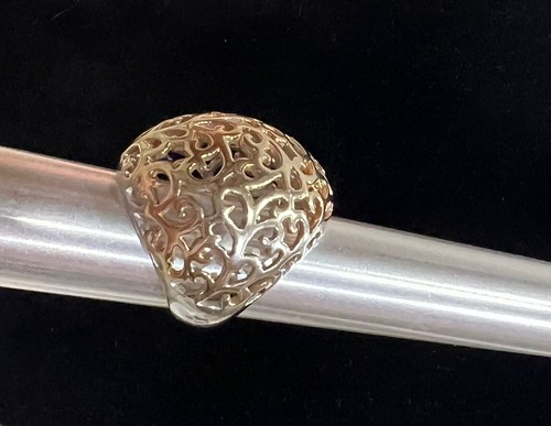Design Domed Ring Size 6 Two Tones - Picture 5 of 7