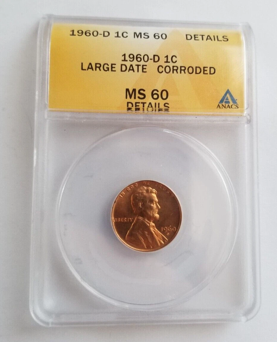 1960 D Large Date Lincoln Memorial Cent MS 60 | eBay
