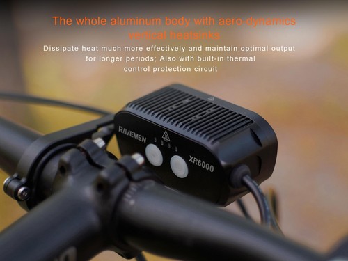 RAVEMEN XR6000 Faro Bicicleta Delantero 6000Lúmenes Lámpara Recargable Inalámbrico - Imagen 10 de 13
