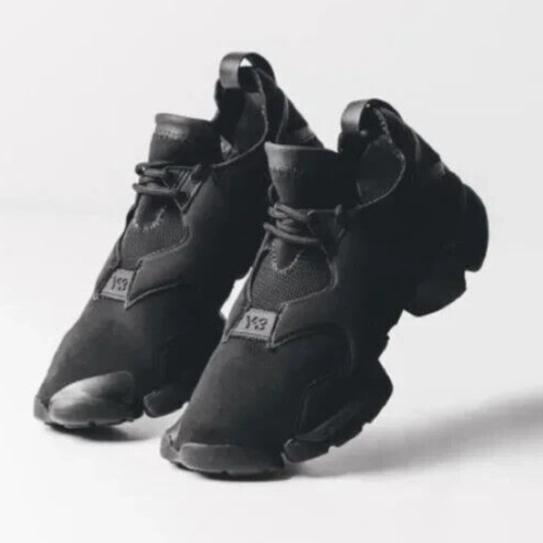 adidas gazelle silver green womens Adidas x Yohji Yamamoto Y-3 Super Zip Black Sneakers – Blogger Armoire main image 1