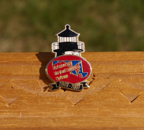 Pinback esmaltado 5to aniversario Maryland Lighthouse Challenge 2007 1 1/4" - Imagen 2 de 5