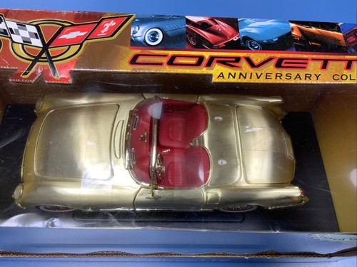 AMERICAN MUSCLE ERTL 1953 CORVETTE EXCLUSIVE LIMITED EDITION BRUSHED GOLD NEW - Picture 6 of 10