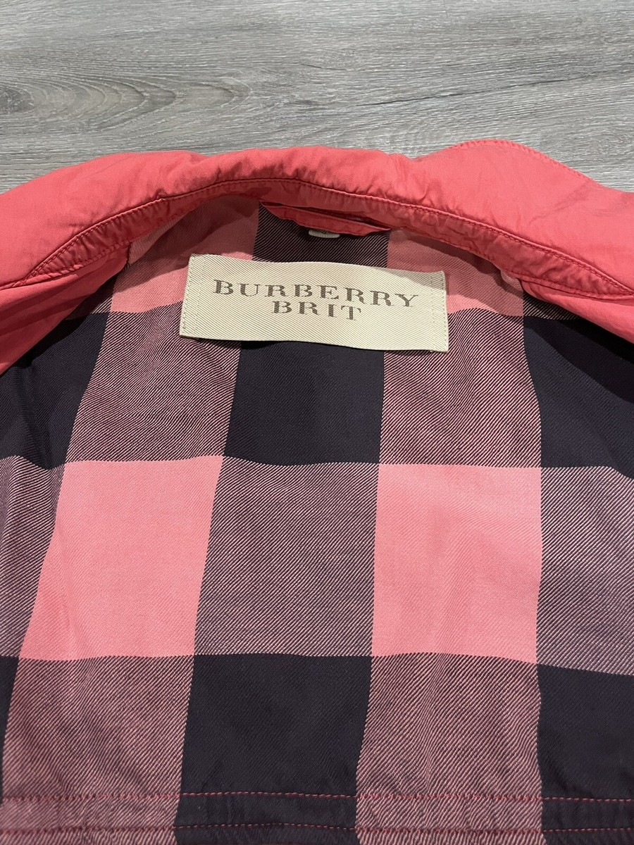 Burberry Brit Mens Bradford Jacket Peach Red Size Large Burberry Brit Mens Bradford Jacket Peach Red Size Large