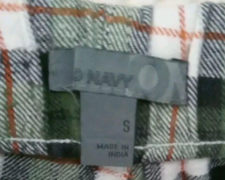 Old Navy Pajama Pants Mens Small Green White Sleepwear Bottoms PJs