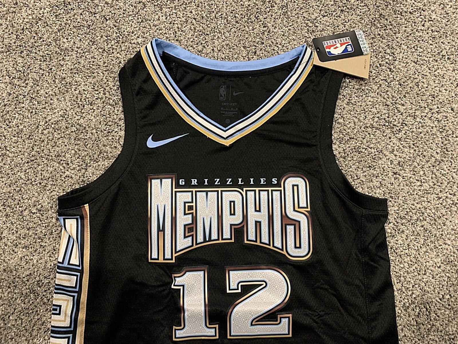 Authentic Ja Morant Memphis Grizzlies Nike City Edition 75th Anniversary  Jersey