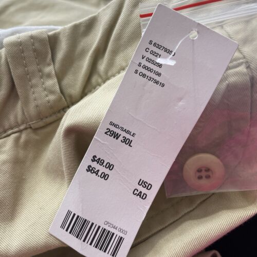NWT $49 Urban Outfitters Sable Sand Men’s Straight Khaki Pants 29 W X 30 L - Picture 3 of 15