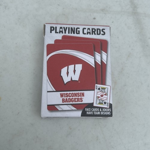 Wisconsin Badgers Playing Cards Logo Design [NEW] NCAA Poker