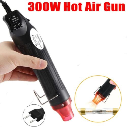 300W mini pistola de aire caliente 2 ajustes de temperatura secador de pelo para artesanía  - Imagen 1 de 10