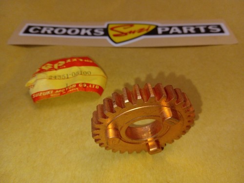 NOS 24351-05100 AS50/A50/A50P/AC50/TS50 Originale Suzuki 30T 5° Ingranaggio Trazionato - Foto 4 di 10