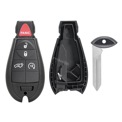 Remote Fob Key Shell Case for Dodge Challenger Dart Durango Jeep Grand Cherokee - Picture 5 of 9