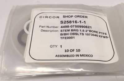 Circor S25816-1-1 Body Seal Kit V TFE 2-1/2'' Ser 7450 BLV