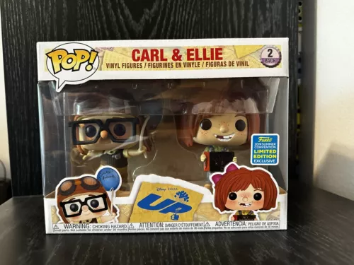 Funko Pop! Disney Pixar UP 2 Pack Carl & Ellie 2019 Summer Convention Exclusive