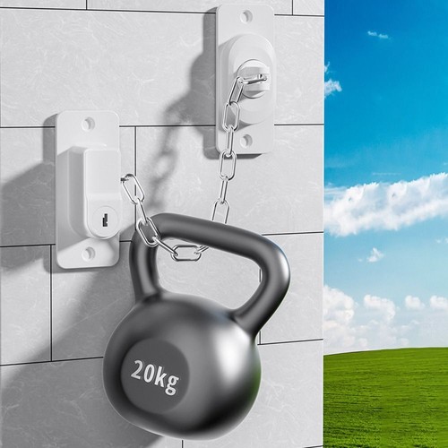 No Drilling Baby Security Lock Window Door Chain Lock Home - Picture 4 of 13