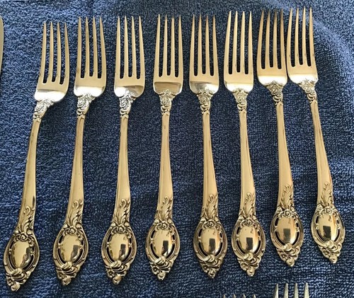 Reed & Barton Cameo Sterling Silver Flatware Set For 8 Service 45 Pieces No Mono - Picture 6 of 12