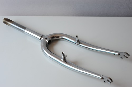 NEW unbranded MTB chrome forks, for 24 inch wheels. Unused. - Picture 4 of 8
