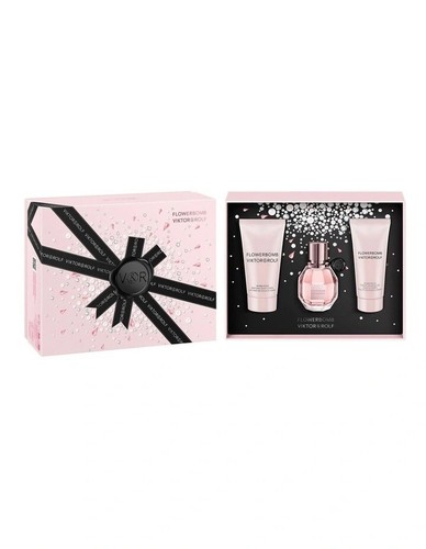 Viktor & Rolf Flowerbomb Eau De Parfum + Cream 30ml Gift Set - Brand New In Box - Picture 2 of 4
