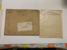 WWII 1940's OPA Office Of Price Administration War Ration Stamp Card Retailers