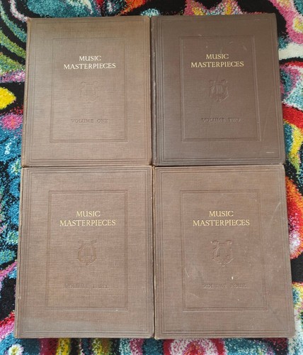 Volúmenes 1-4 Obras Maestras de Música Partituras De Colección Libros Tapa Dura Obras de Ópera - Imagen 2 de 10