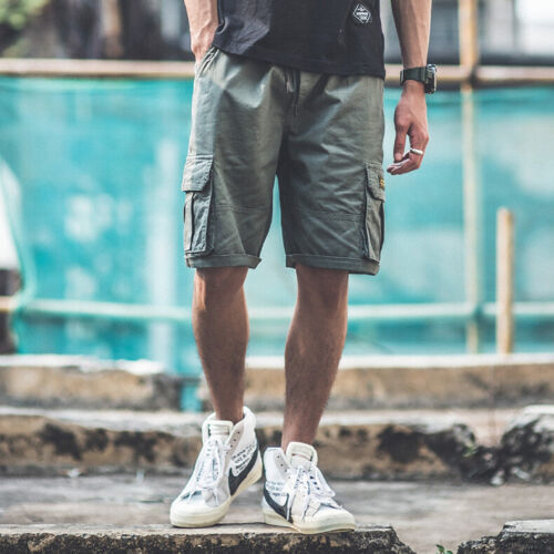 Men's Cargo Shorts Casual Pants Multi Pockets Combat Summer Outdoor Trousers - Imagen 2 de 12