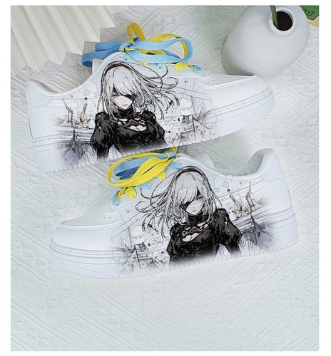 NieR: Automata Anime Sneaker Freizeitschuhe Sportschuhe Schnürer Schuhe PU Shoes - Picture 5 of 14