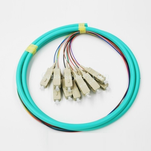 12 Fiber FC ST SC LC UPC Multi-Mode OM3 OM4 Bunch Fiber Optic Pigtail 1m Optical - 第 12/13 張圖片