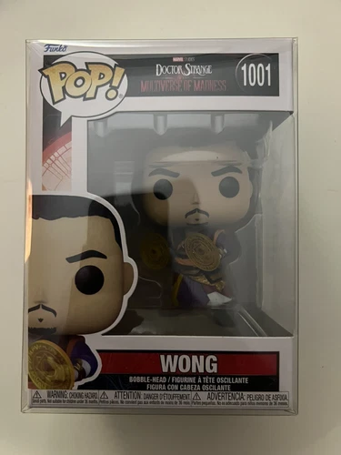 Marvel MCU Funko POP! #1001 Wong from Doctor Strange MoM NEW w/ Protector Case