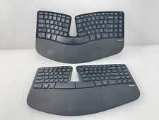 LOT OF 2 Microsoft Sculpt Ergonomic Desktop Keyboard Model 1559, NO Dongle