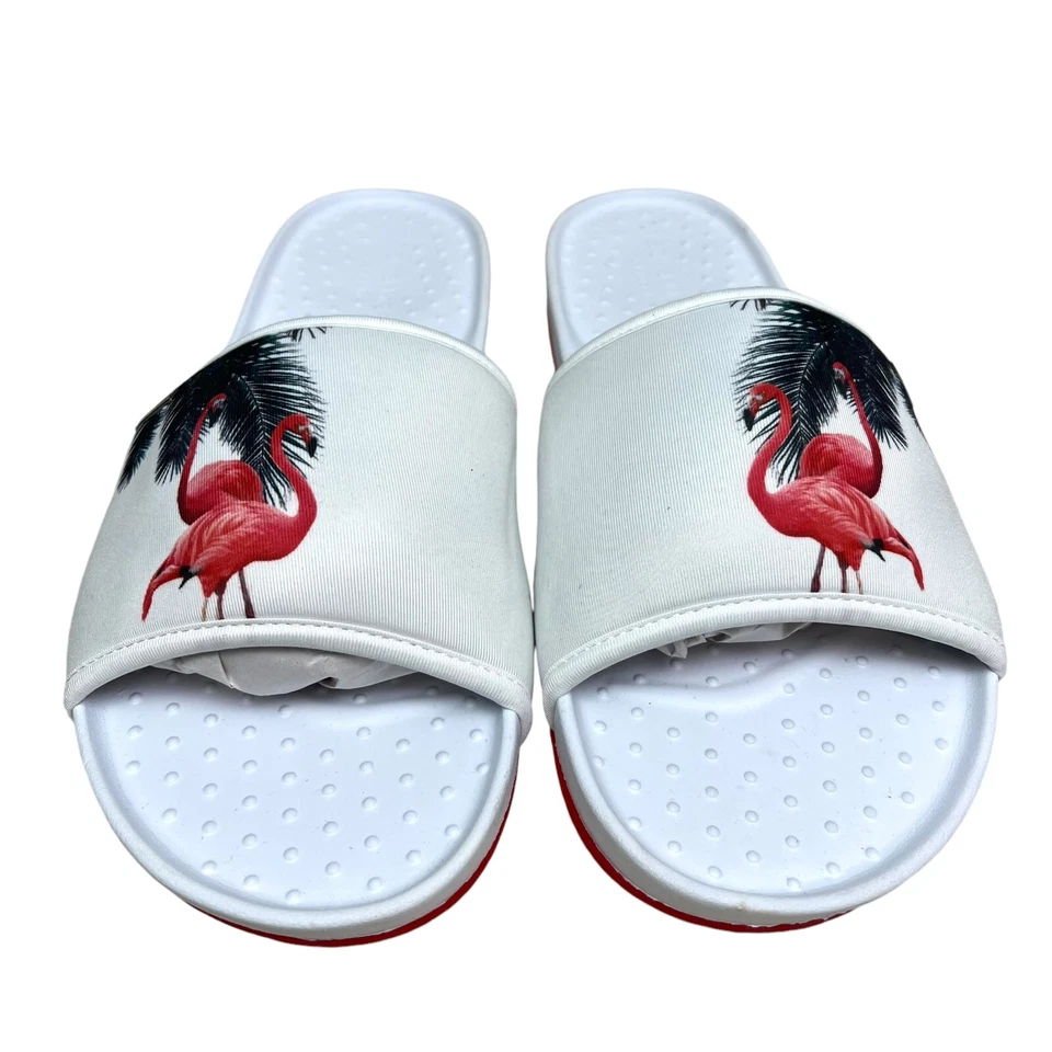 Sandalias Ted Baker London Para Hombres Sauldi 2 Diapositivas Afeccionadas Estampado Flamenco Talla 13 Foto 4 de 4