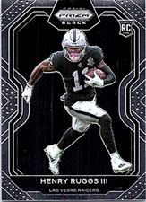 2022 Panini Chronicles Prizm Black Football PB-15 Henry Ruggs III