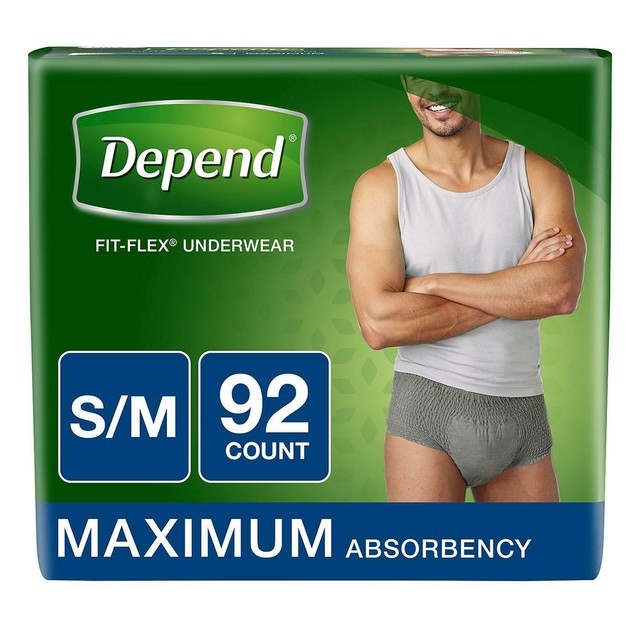 mens depends medium