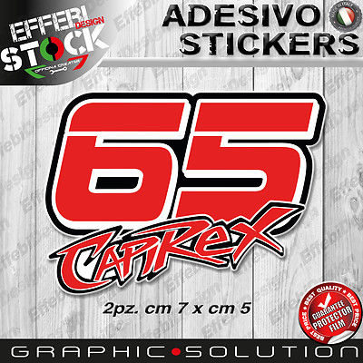 Aufkleber Aufkleber Capirossi Capirex Loris 65 Motogp Ducati Suzuki Top Quality