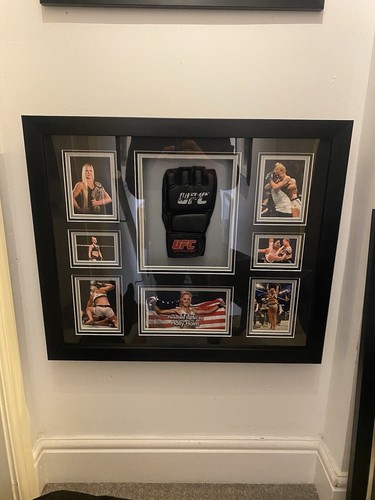Holly Holm Signed UFC Glove Framed with aftal certificate