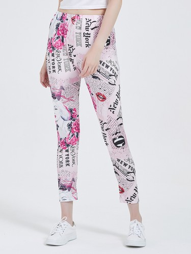 Marilyn Monroe Zeitungsinspirierte dehnbare bedruckte Leggings - Bild 17 von 21