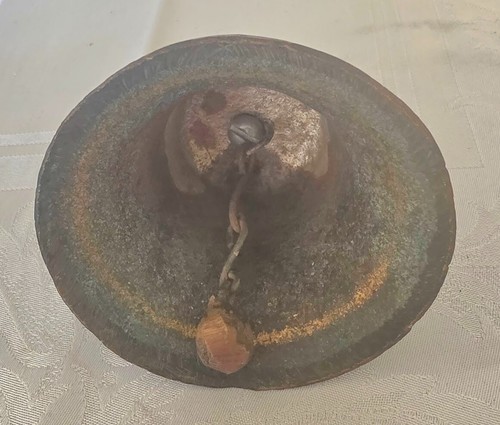 Antike Glocke guter Zustand, hat innen noch original Bronzeglocke, klingelt schön - Bild 4 von 6
