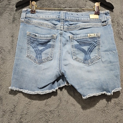 Seven 7 Damen Denim Shorts Größe 4 Used-Look Medium Wash Mid Rise Jeans MY3023 - Bild 10 von 19