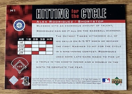 2002 Upper Deck Piece of History "Hitting Cycle" UPICK - Picture 2 of 40