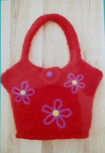 FLOWERS ON THE GO Bag Purse Fiber Trends Knitting Pattern 2004 B Galeskas AC-63x - Picture 2 of 4
