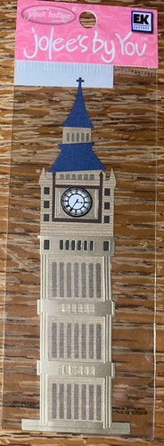 RARE Jolees Mini Big Ben London Elizabeth Tower Clock Vacation Travel Scrapbook - Picture 2 of 4