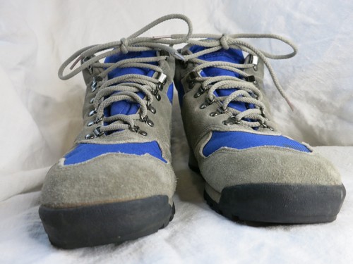 VINTAGE Women's SZ 9.5 MERRELL QUEST Suede Ankle Hiking Boots Gray Blue Pink EXC - Picture 3 of 11