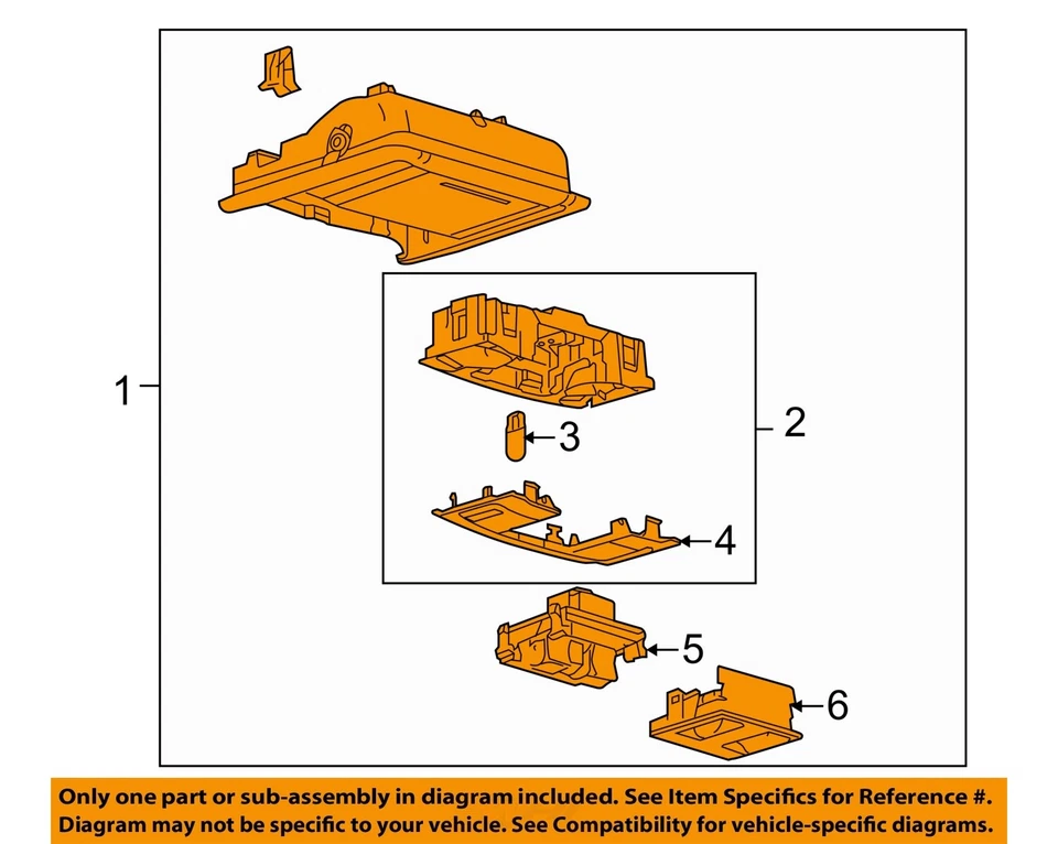 Console central superior frontal usado serve para: teto Ford Explorer 2015 sem teto solar frontal - Imagem 3 de 4
