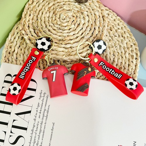 AUS CR7 Neymar Ronaldo Messi Mbappé Keyring Keychain Key Football Star World Cup - Picture 6 of 11