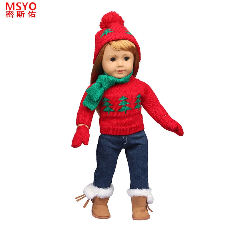 Christmas clothing set made for 18 American girl doll clothes eBay