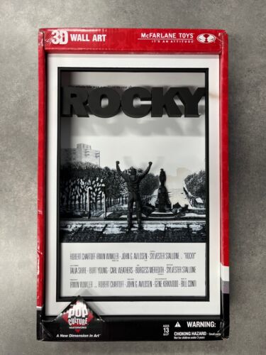 McFarlane Toys Rocky 3D Wall Art NIB - Picture 1 of 2